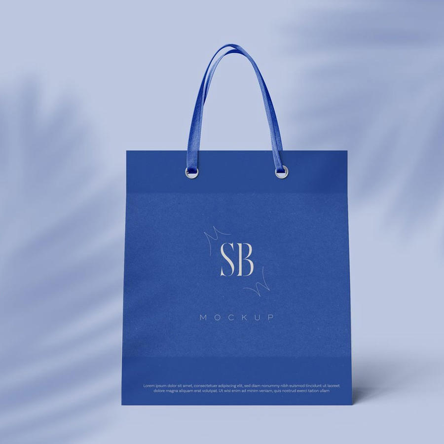 品牌奢侈品购物袋样机