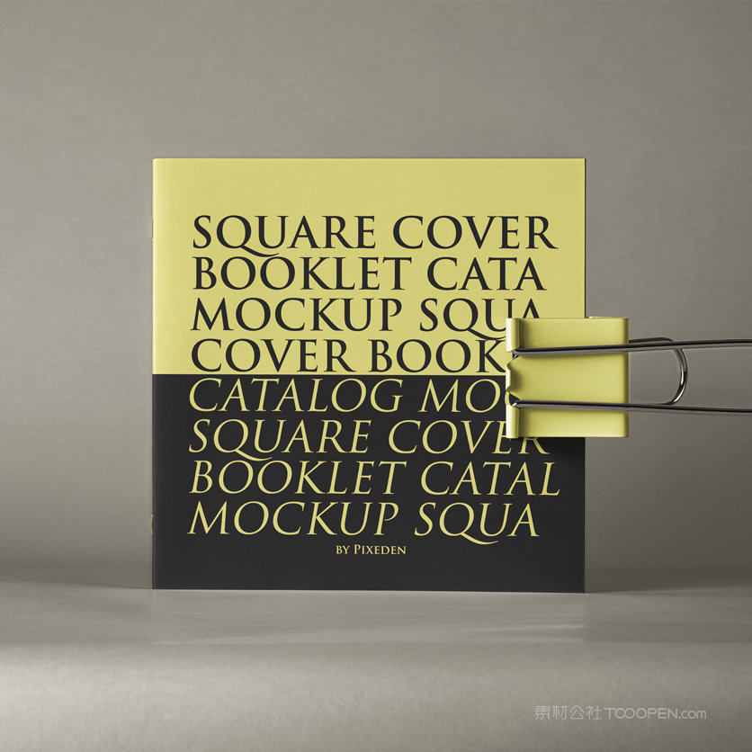 方形书籍画册贴图样机