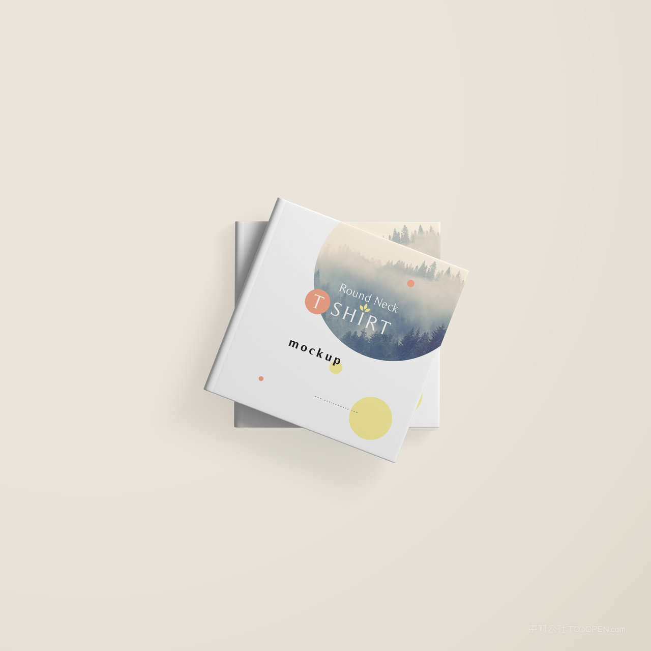 方形书籍产品画册贴图样机