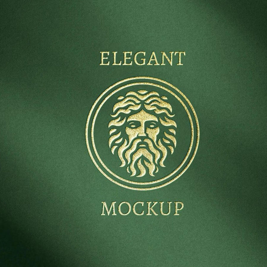 高档烫金logo样机 金色logo样机 三种款式底色可换