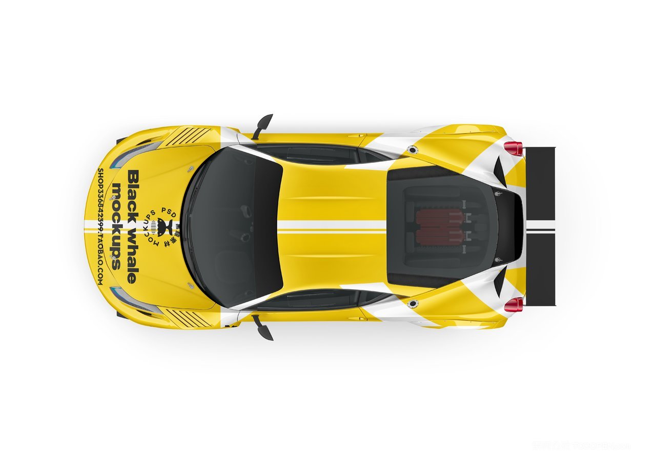 【1932期】黄色法拉利跑车样机 (5)