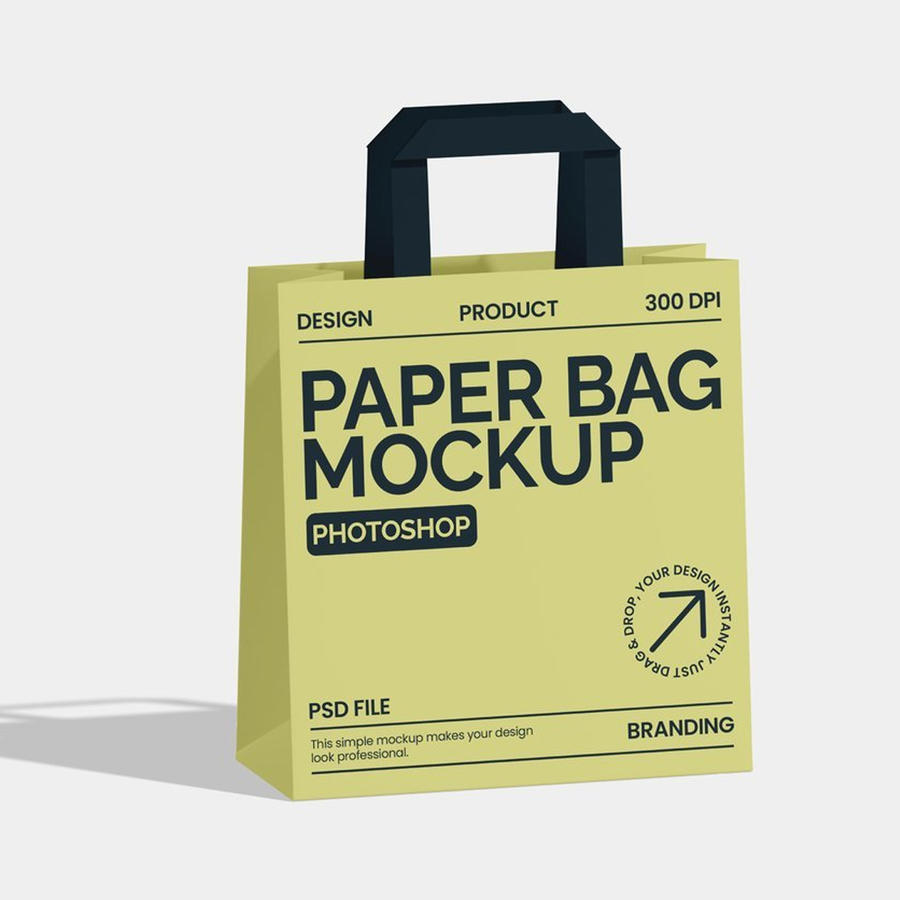 纸袋手提袋样机