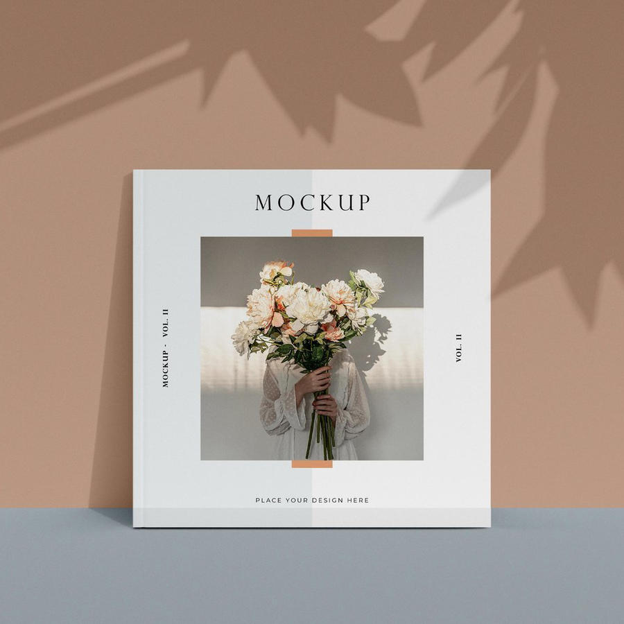 小清新画册封面样机素材