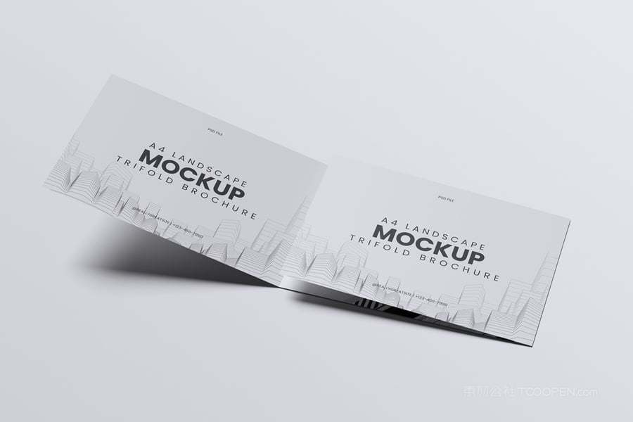 三折小册子样机