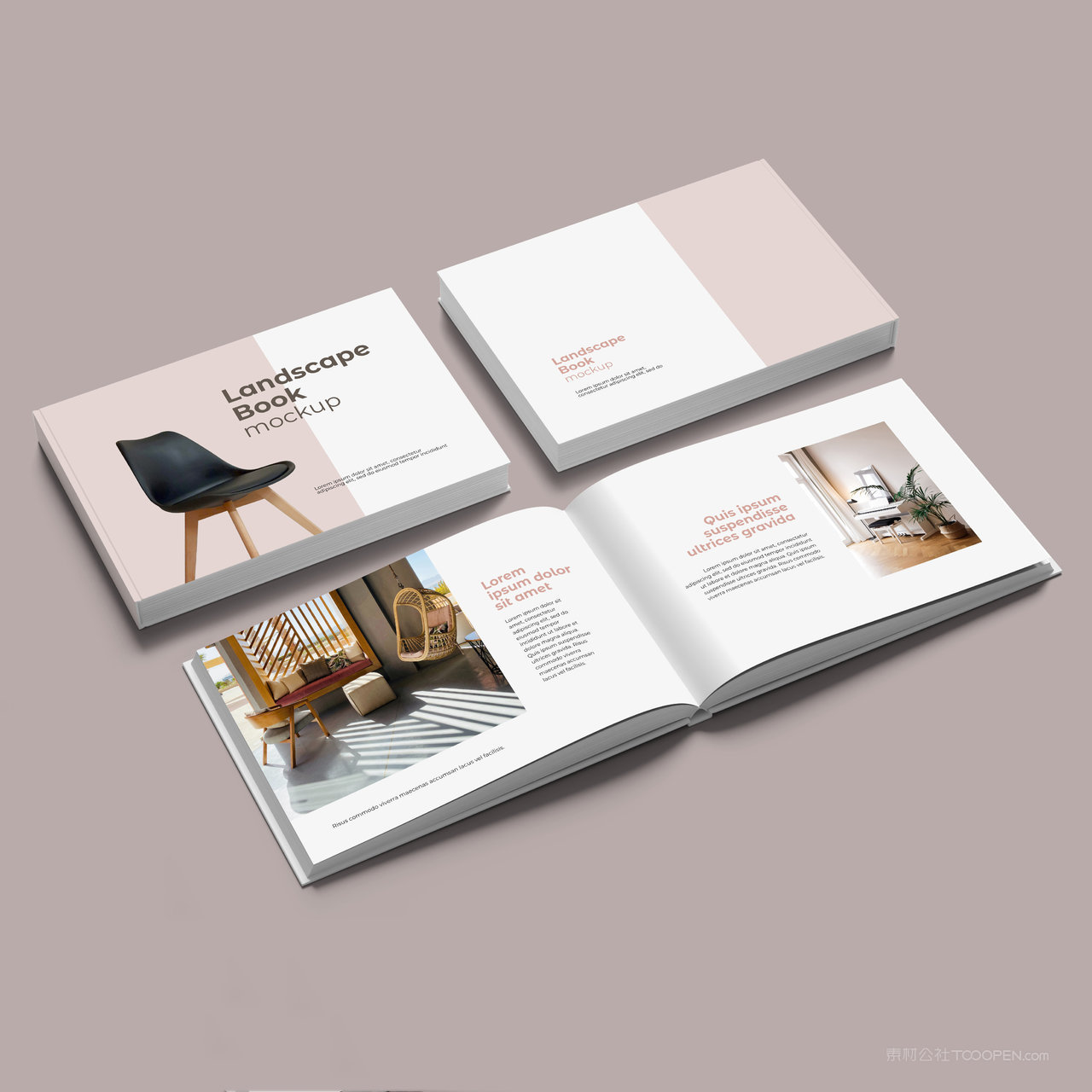 产品画册正反面内页贴图样机