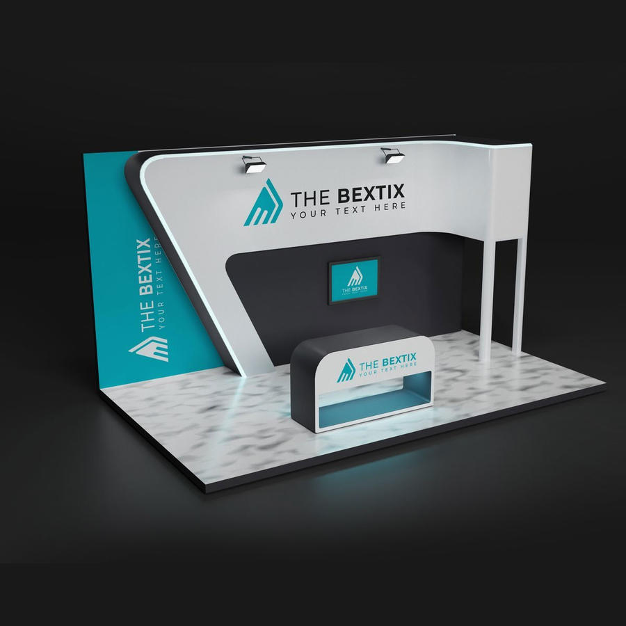 【2037期】3du立体展会展台设计样机 (9)