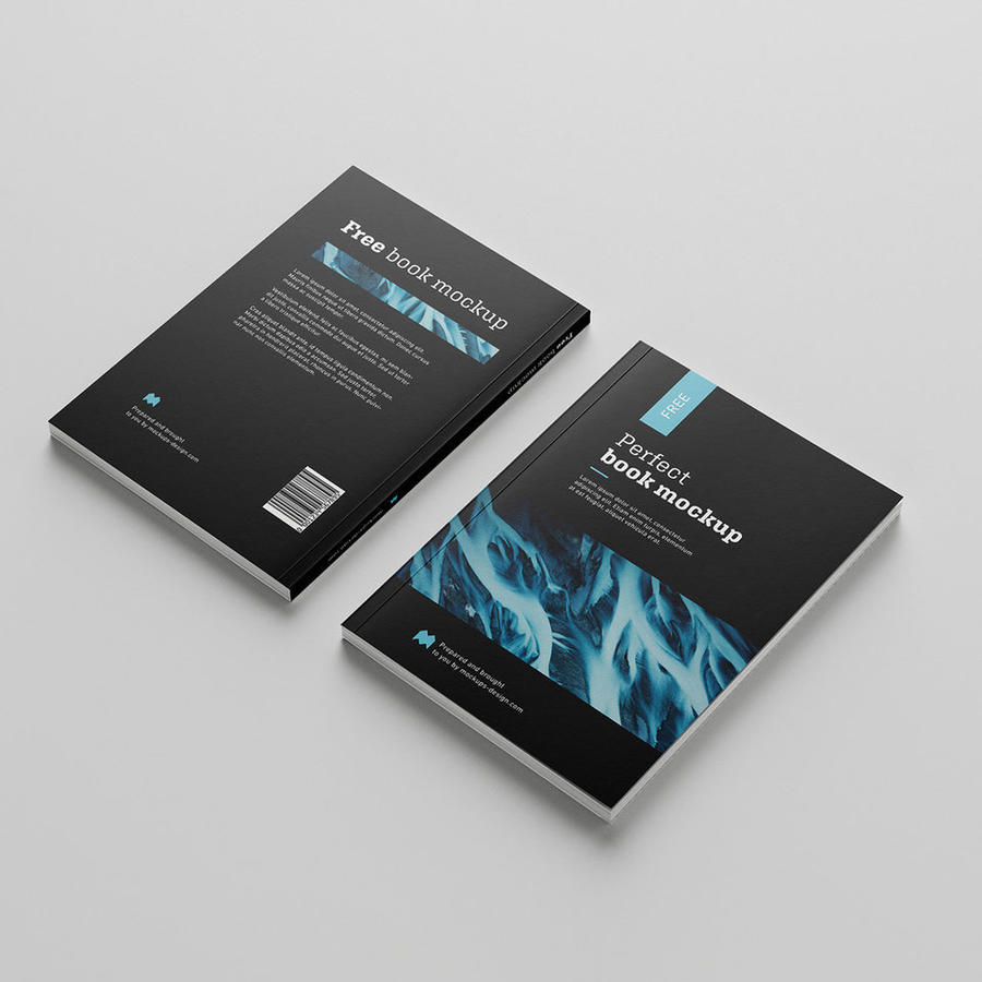 画册封面和画册封底贴图样机