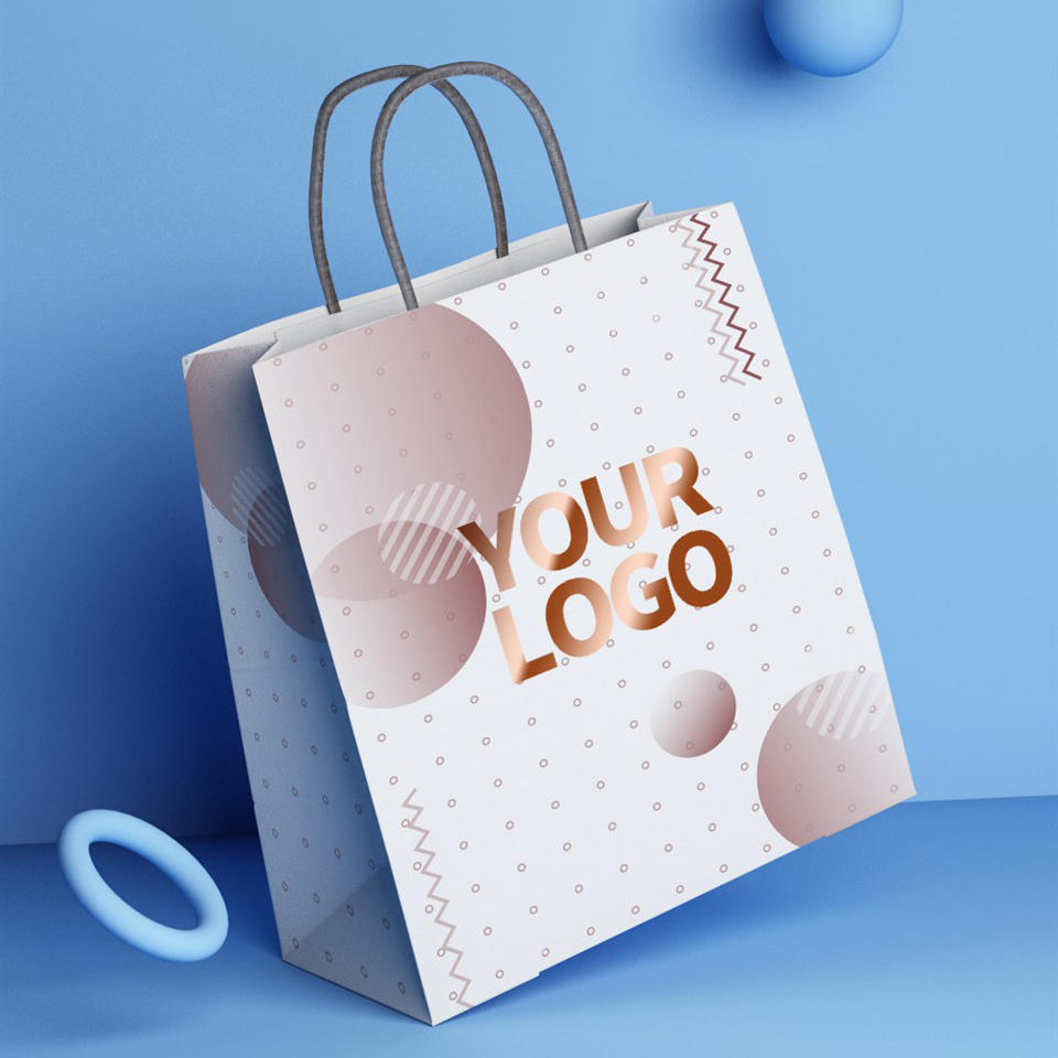 手提袋烫金logo样机