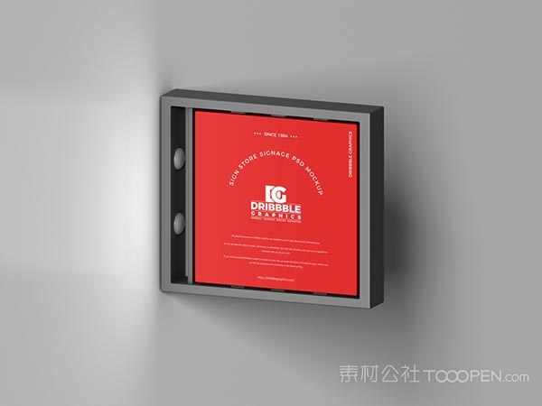 标志商店标牌样机