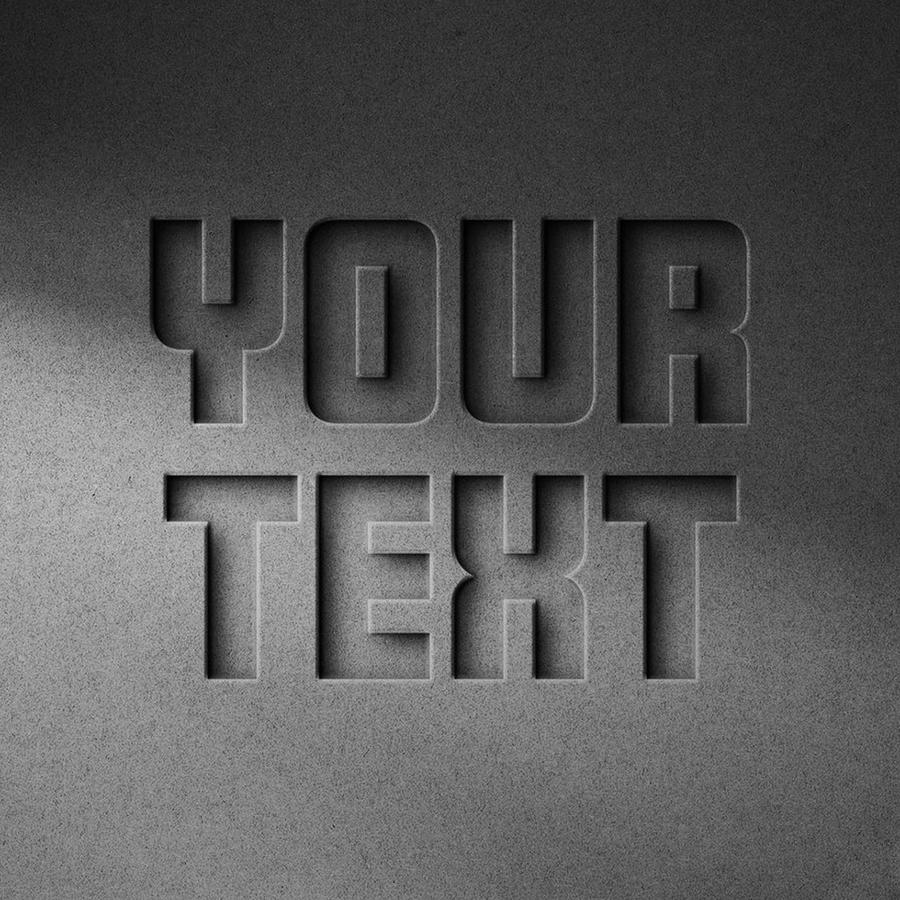 混凝土刻蚀logo样机