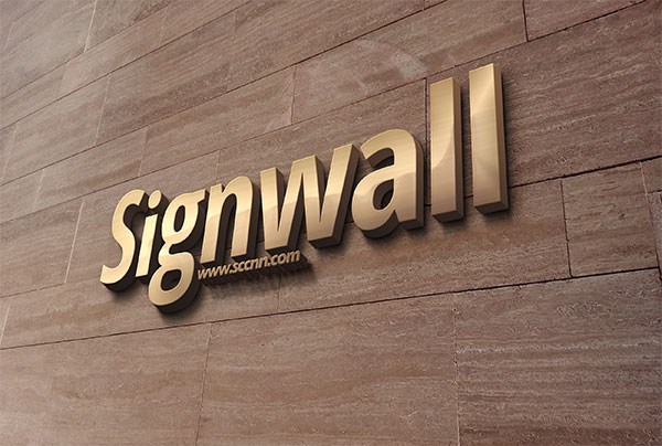 3d立体金属logo品牌形象