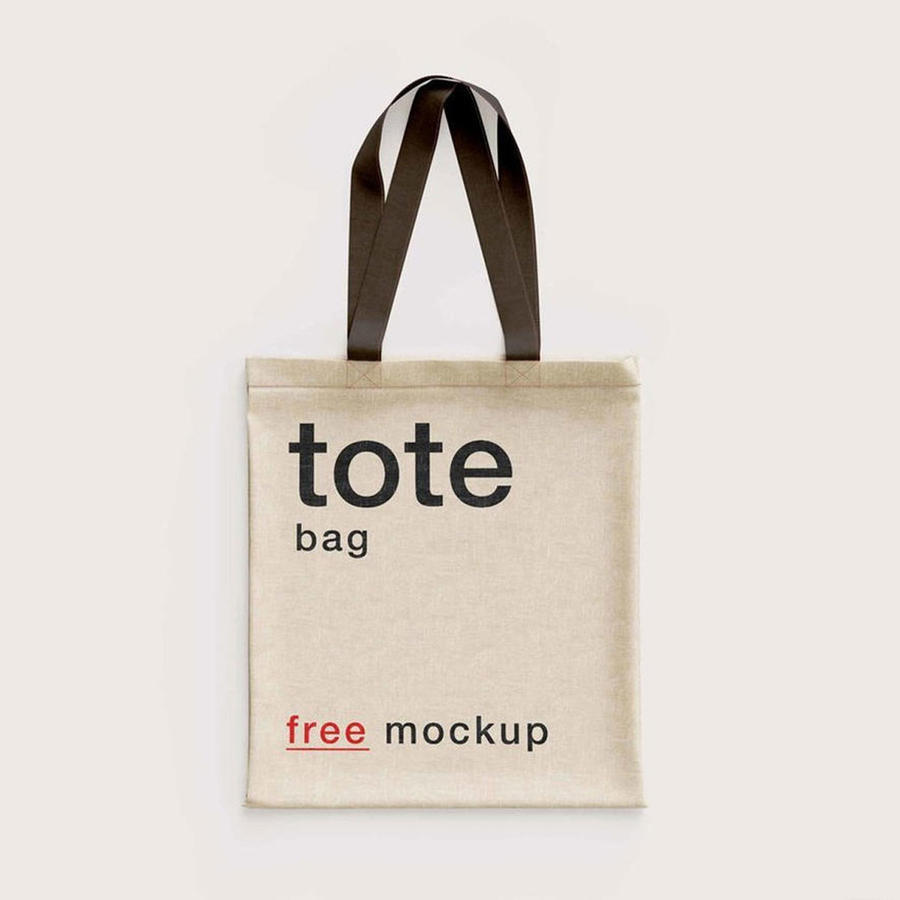 麻布手提袋样机