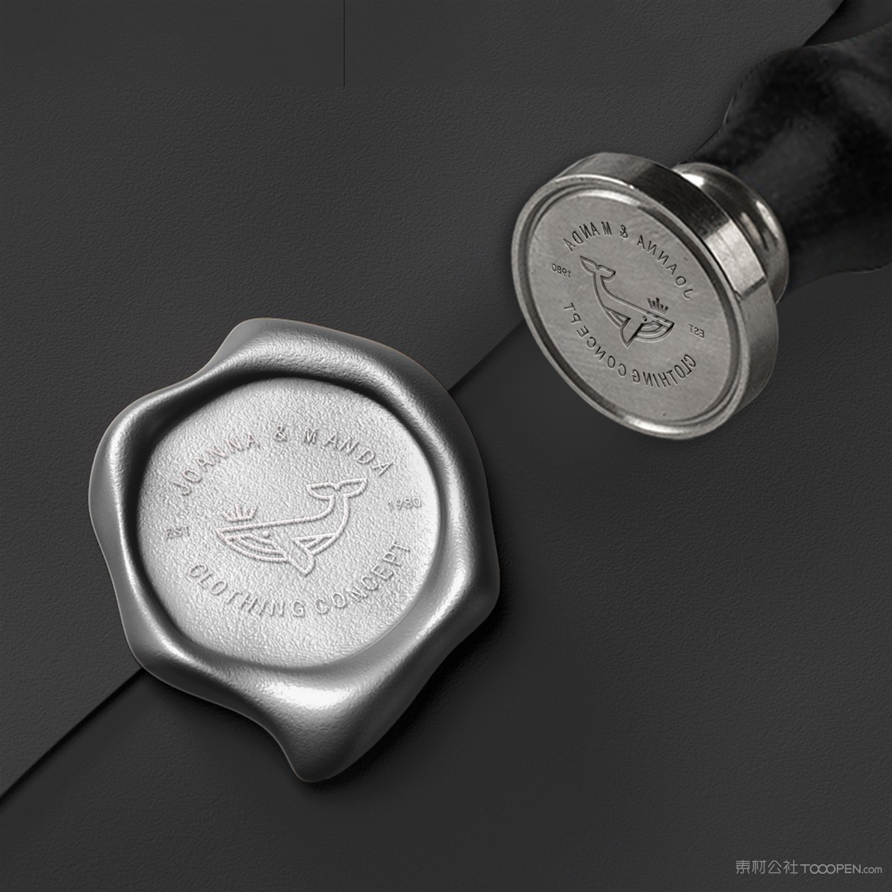 服装品牌VI印章logo样机