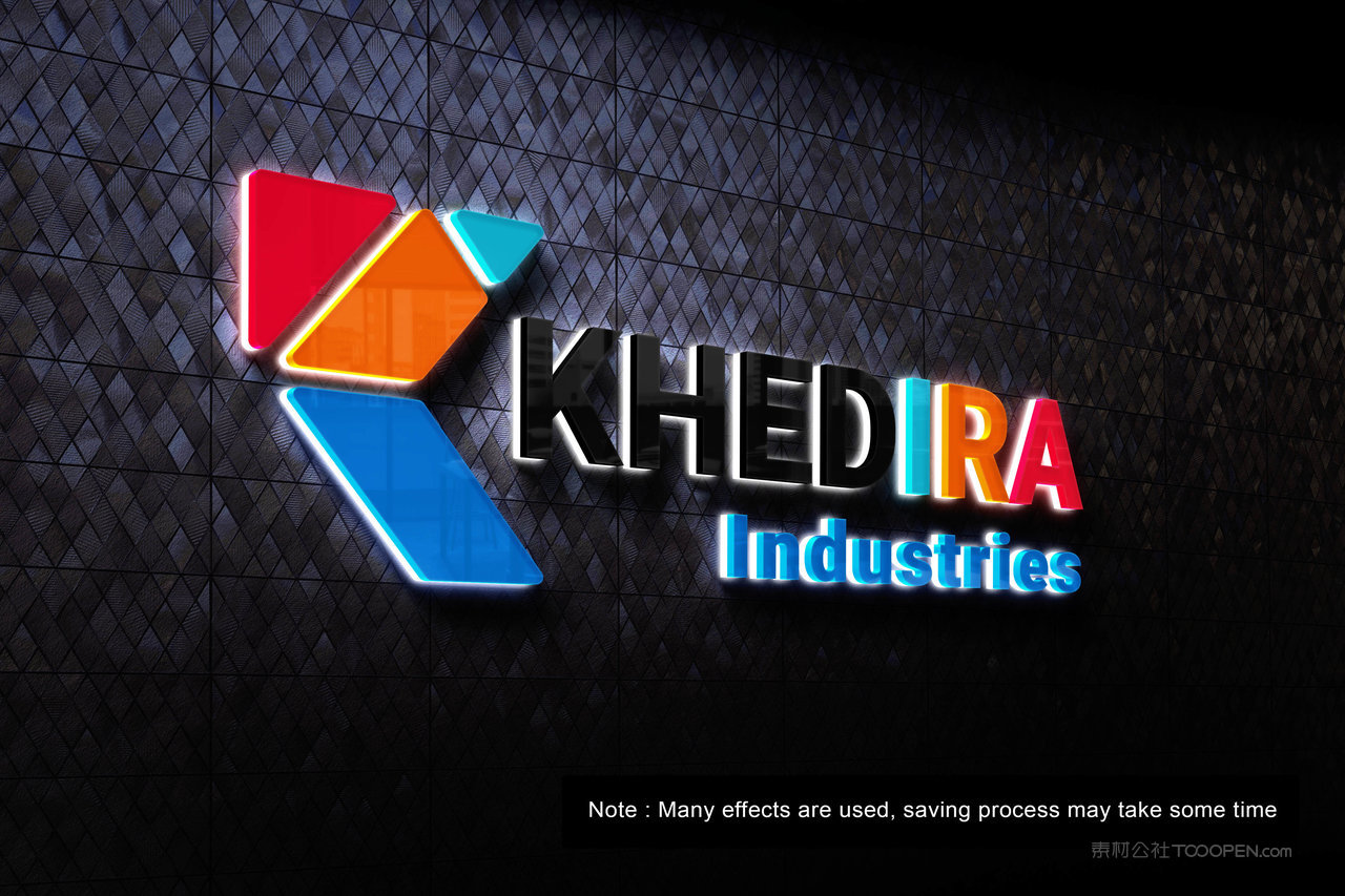 背光框招牌标志样机