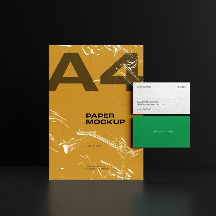 名片和信头空白样机