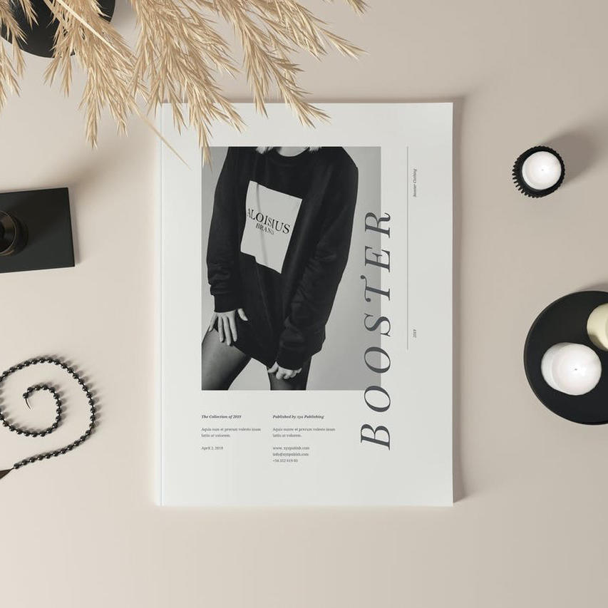 杂志小册子样机