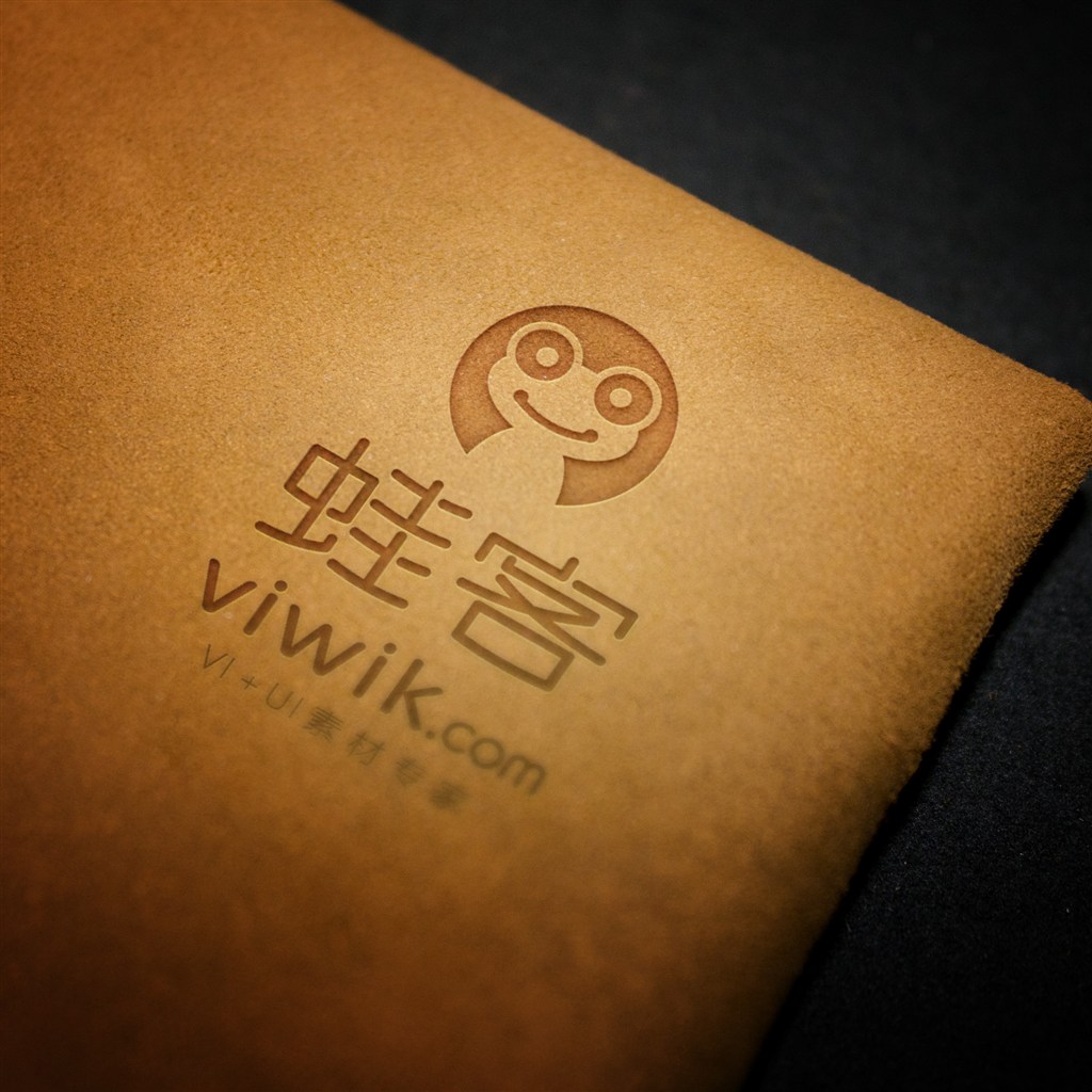 羊皮卷复古logo样机