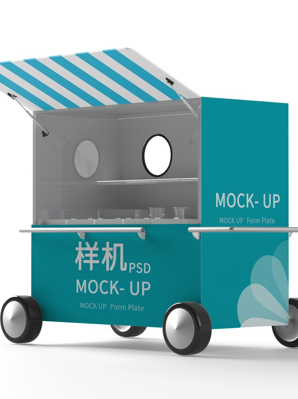 摆摊车摊位地摊经济ogo品牌vi提案样机