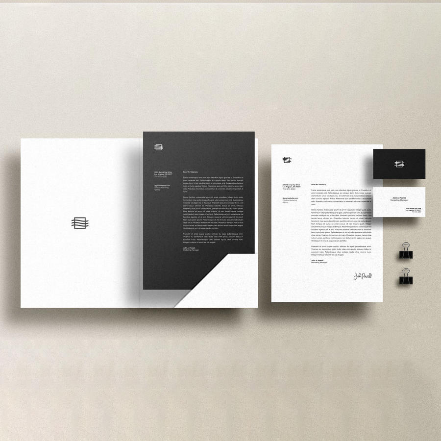 VI样机A4单页和名片样机模板