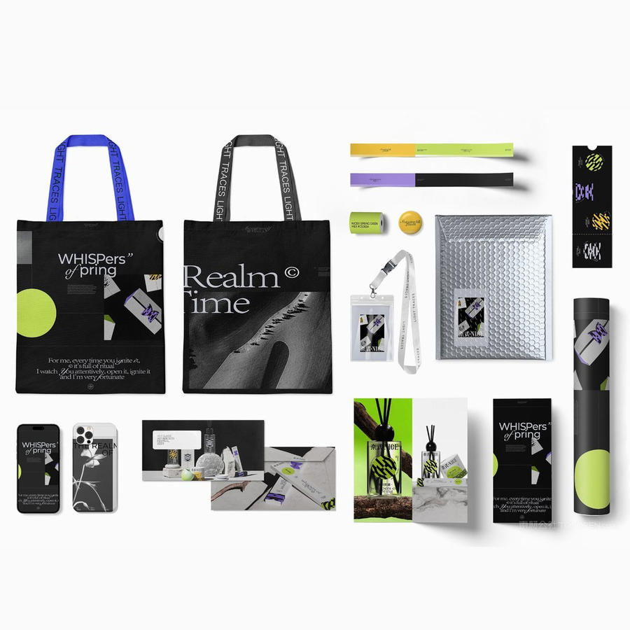 时尚文创展览艺术节音乐节展会活动品牌vi提案展示ps样机 (2)