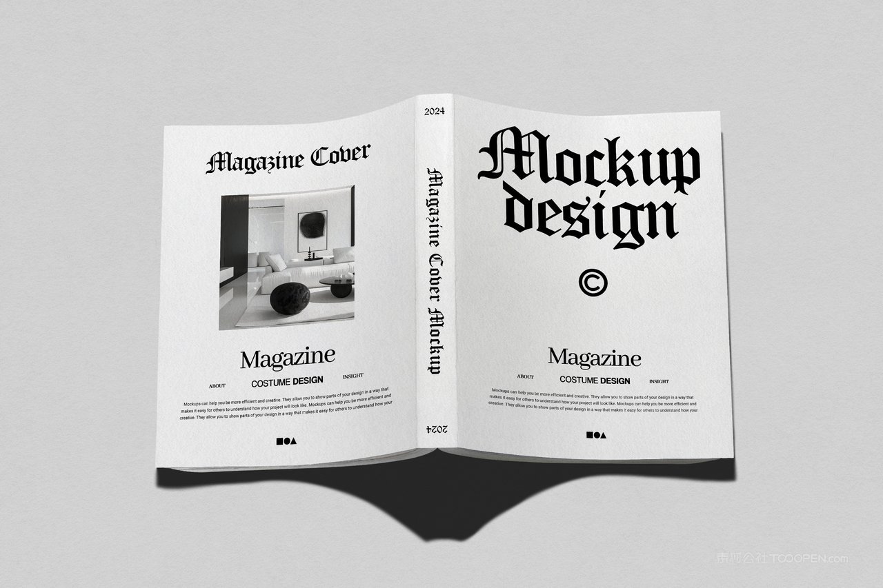 杂志封面样机
