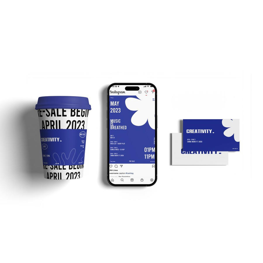 品牌VI形象展示样机手机纸杯