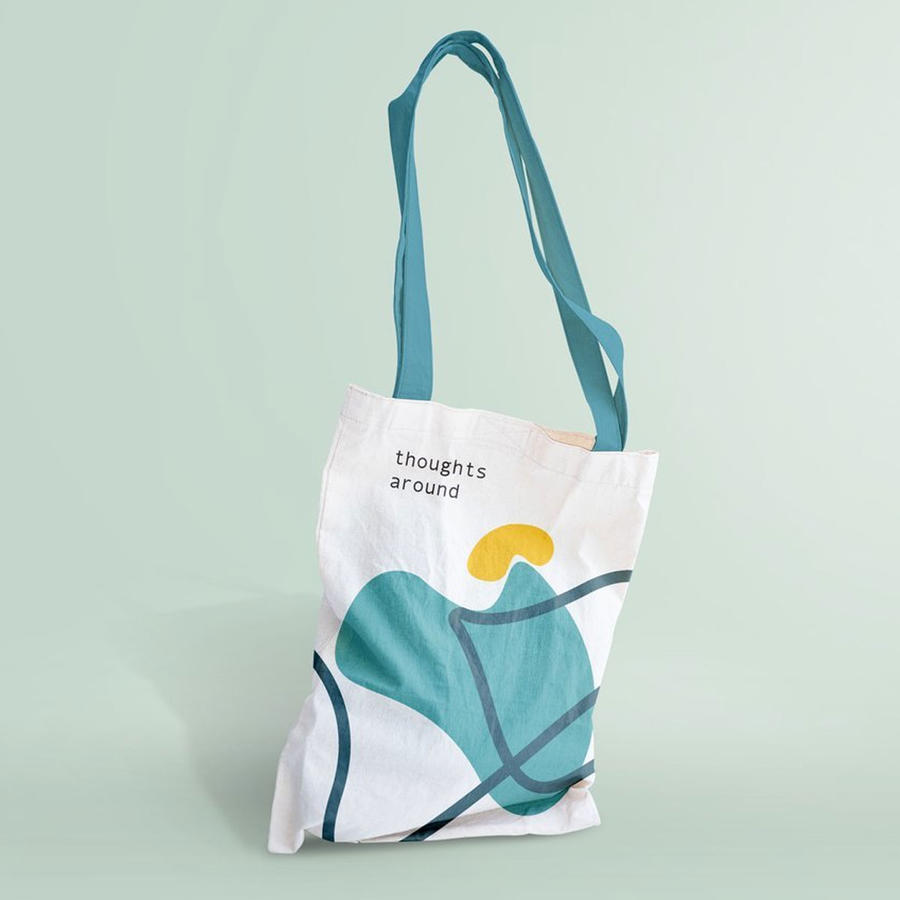 休闲帆布手提袋样机