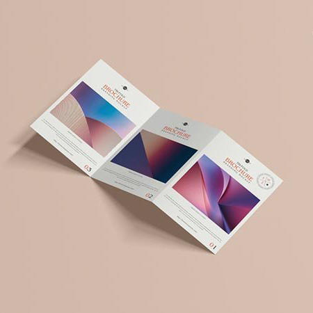 三折小册子样机