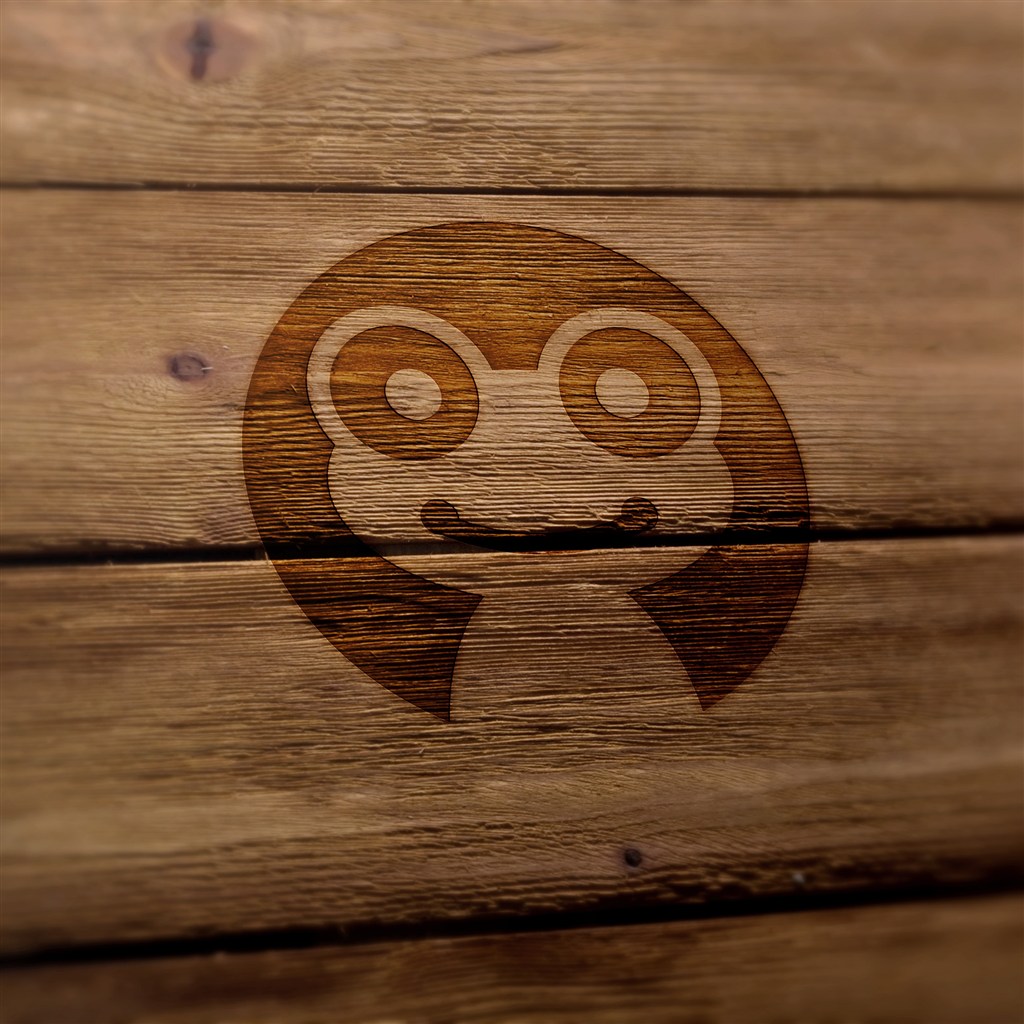 木纹立体浮雕标志样机