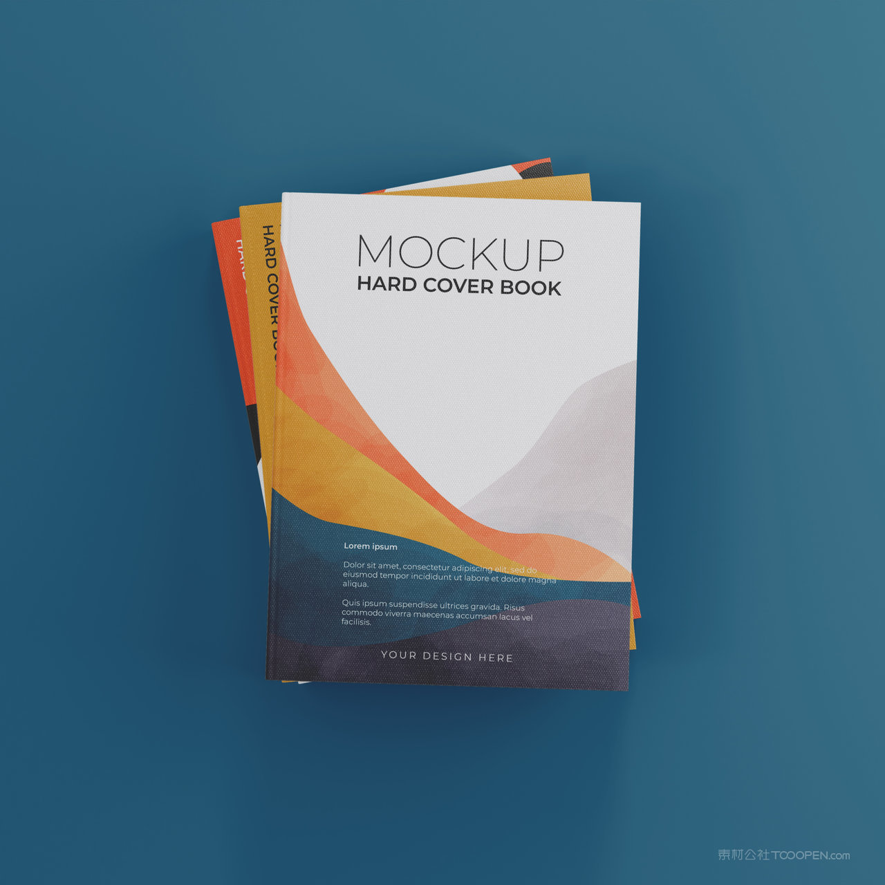 书本画册封面设计贴图样机