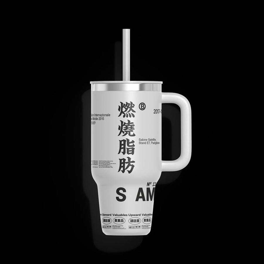 吸管保温金属杯子样机