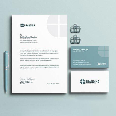 信笺与名片样机