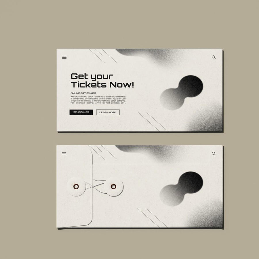 极简高级平铺vi样机