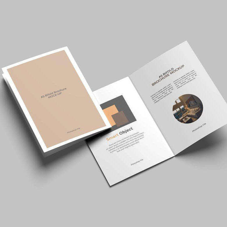 画册展开样机模板