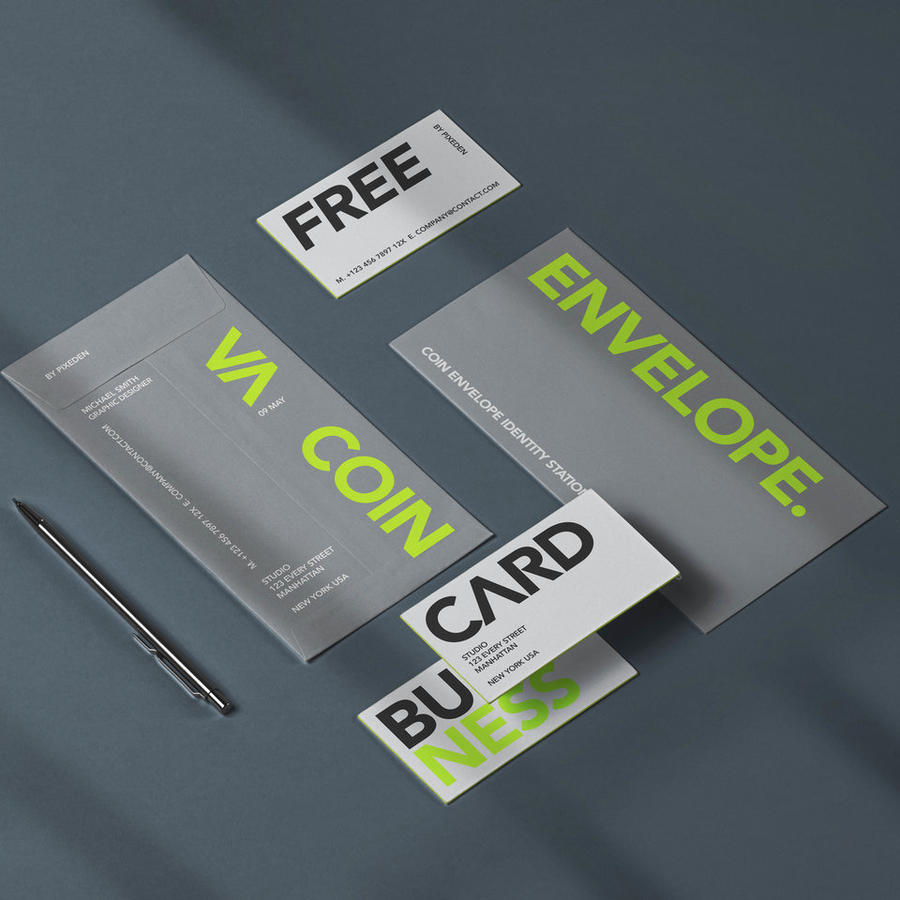 信封名片卡片样机