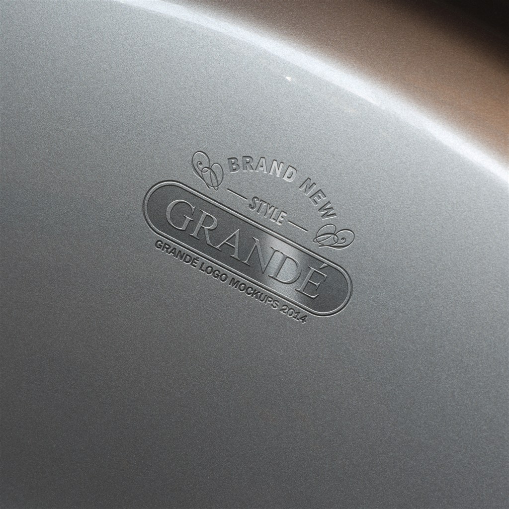 金属浮雕标志logo样机