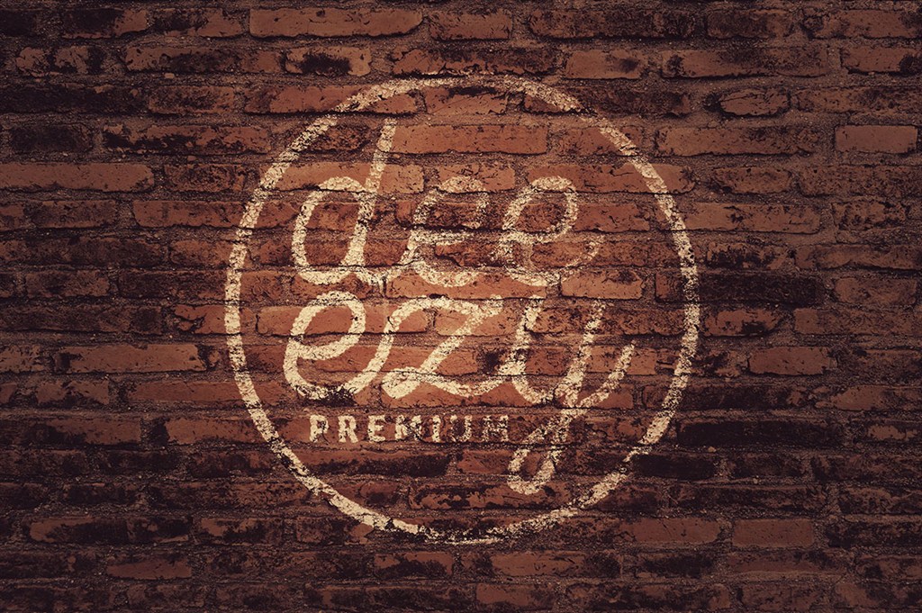 复古风格墙体背景LOGO样机