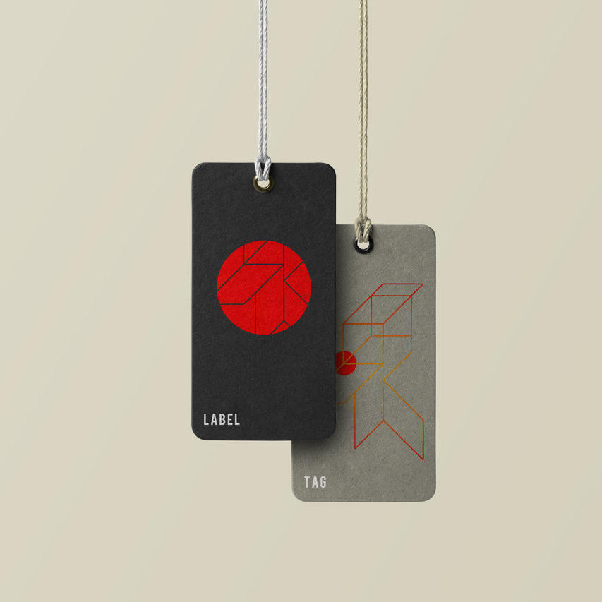 吊牌标签贴图样机