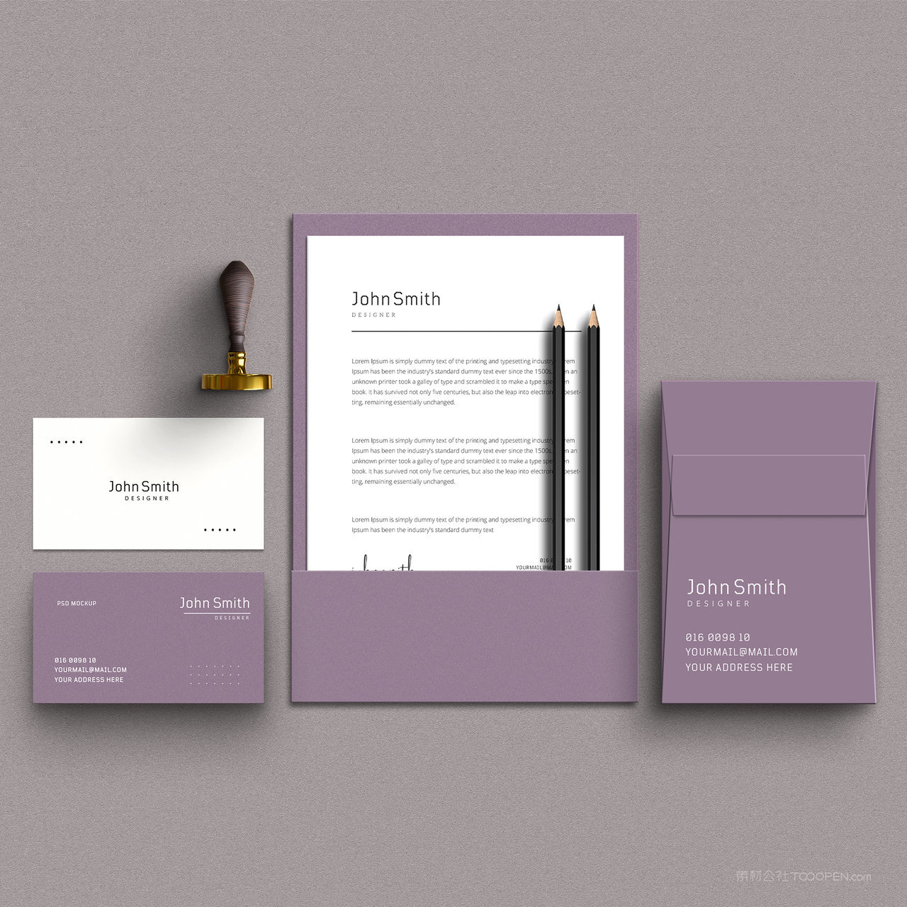 本子文件夹名片vi贴图样机