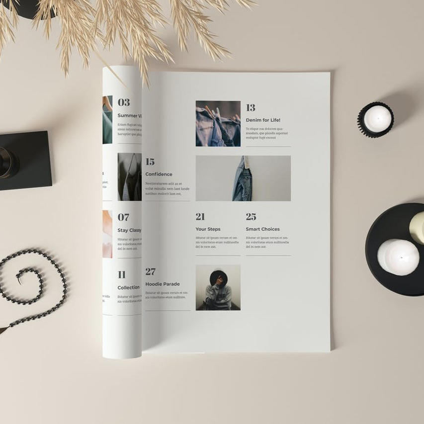 杂志小册子样机