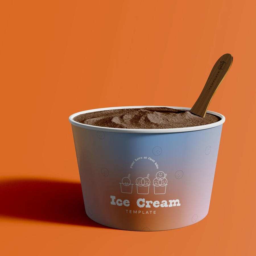 【1927期】冰淇淋包装桶样机 (4)