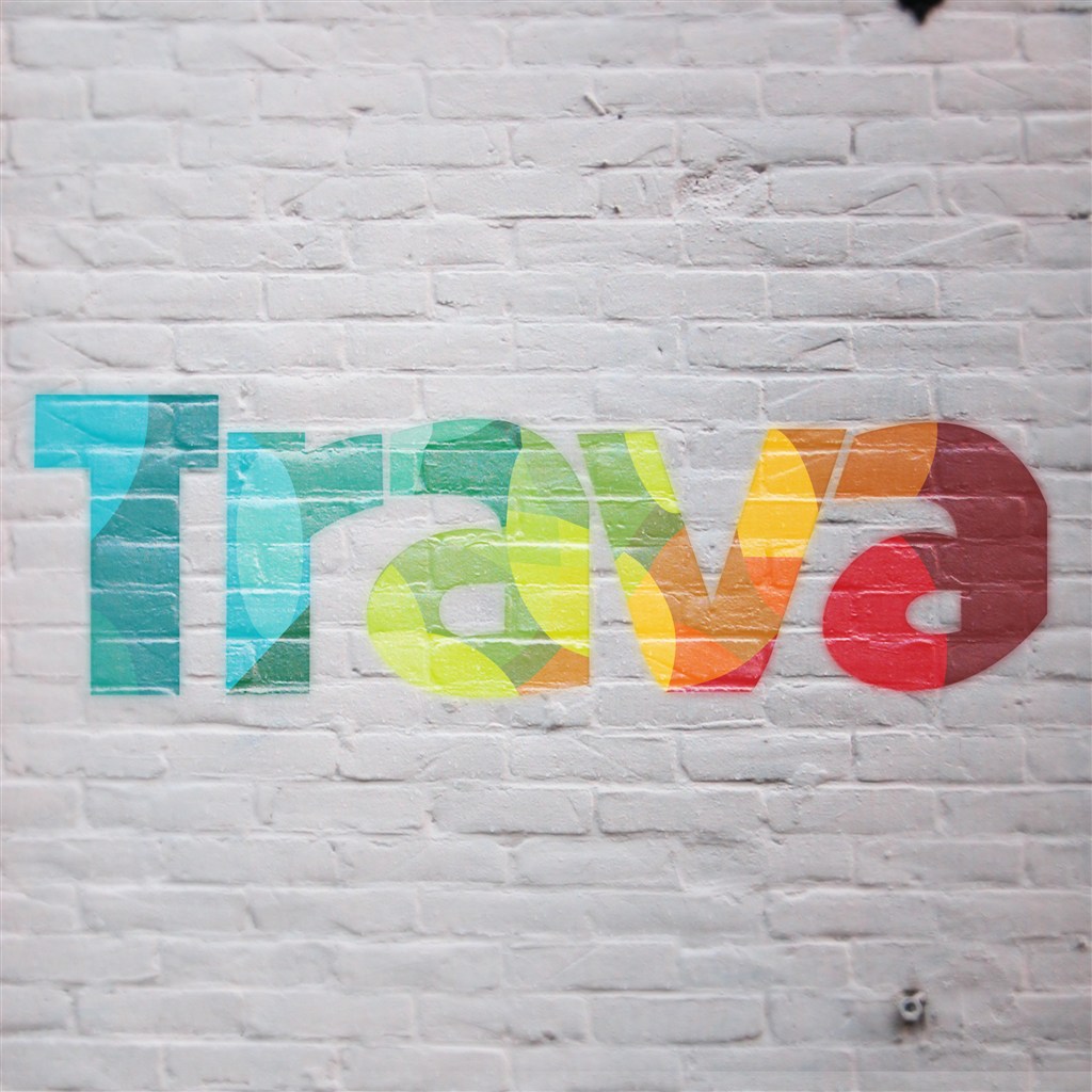 墙上的炫彩logo样机