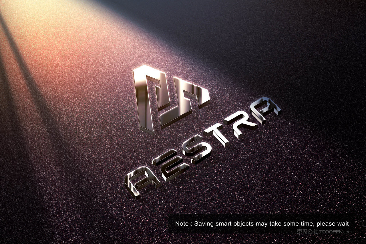 豪华的3d标志样机