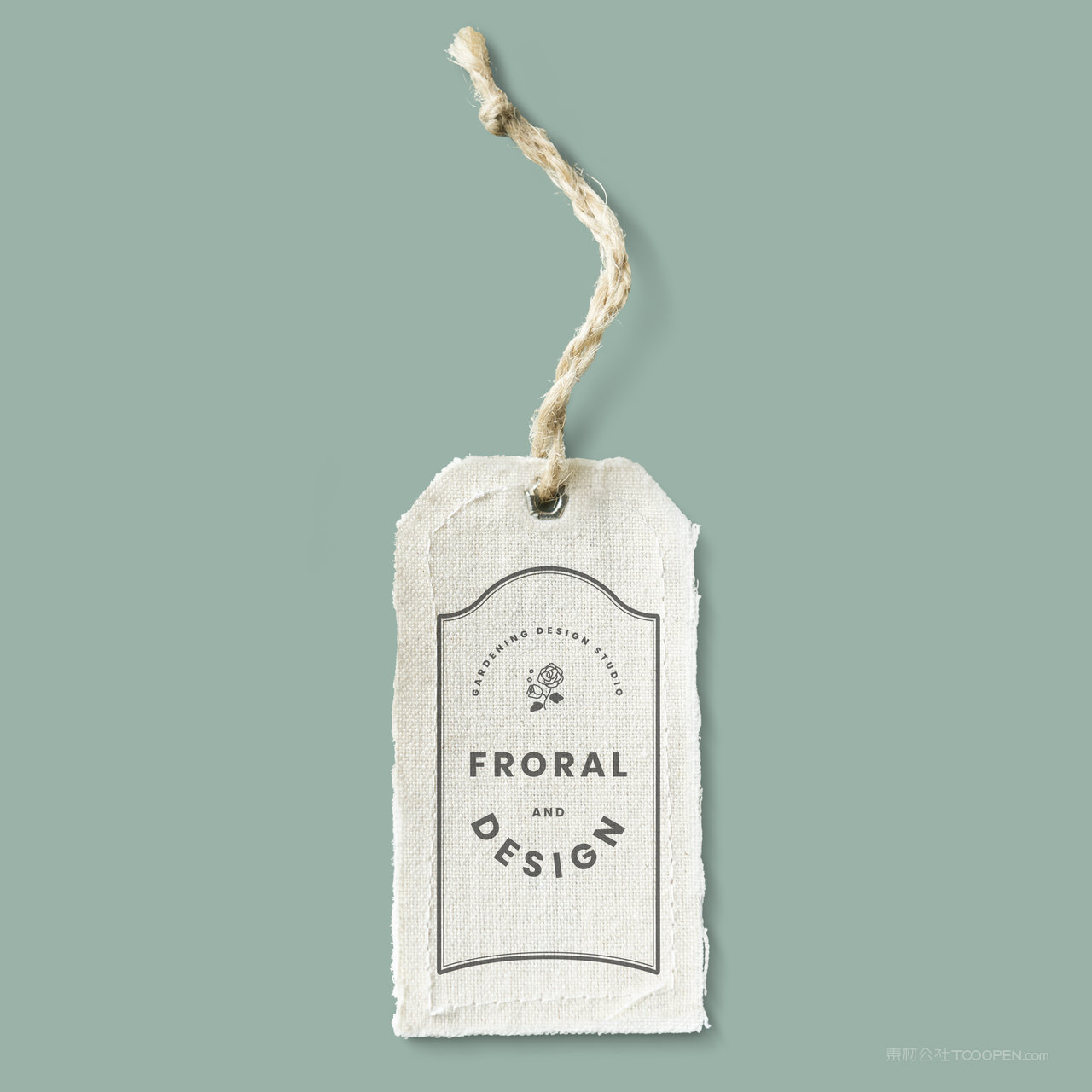 服装吊牌标签贴图样机