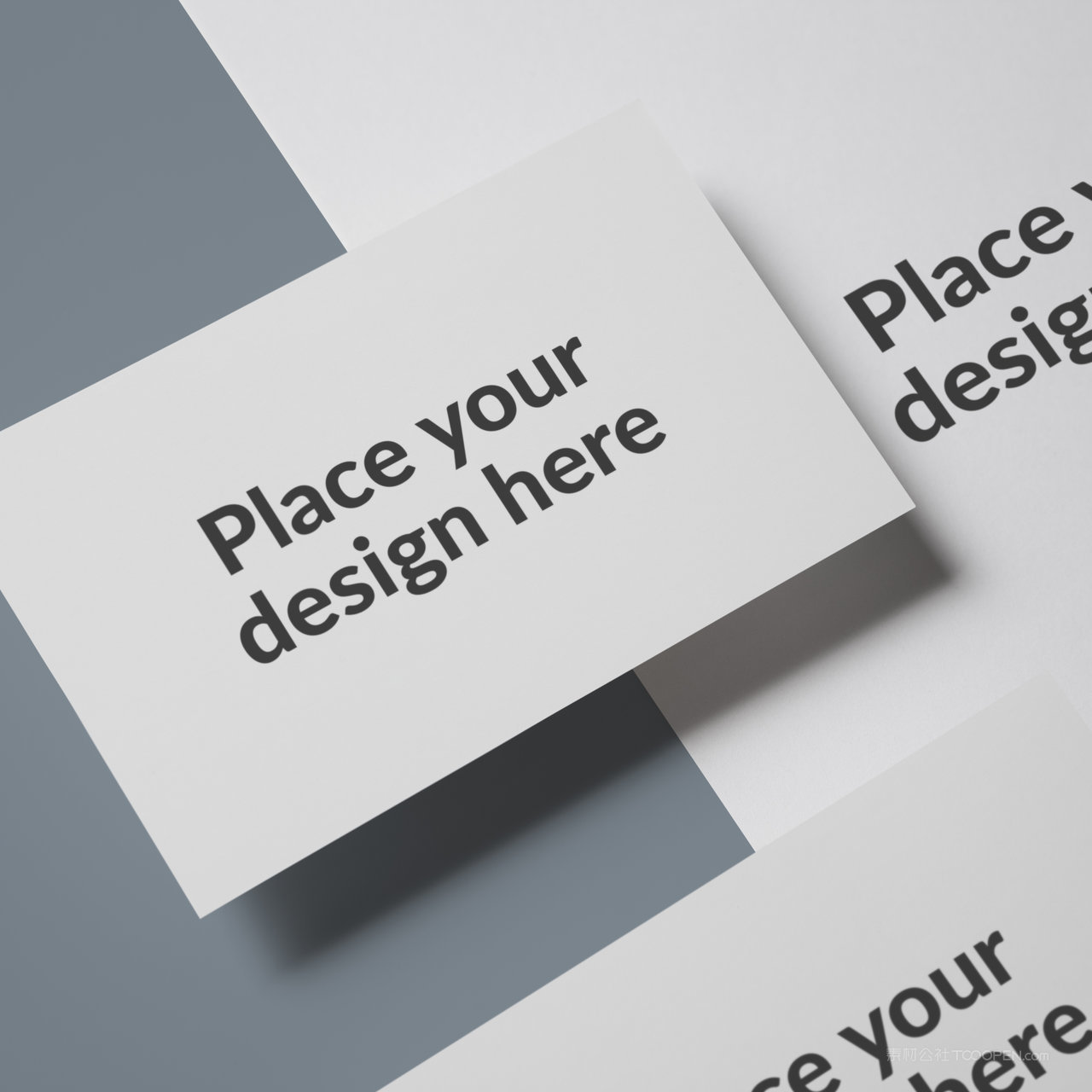 名片纸张vi贴图样机