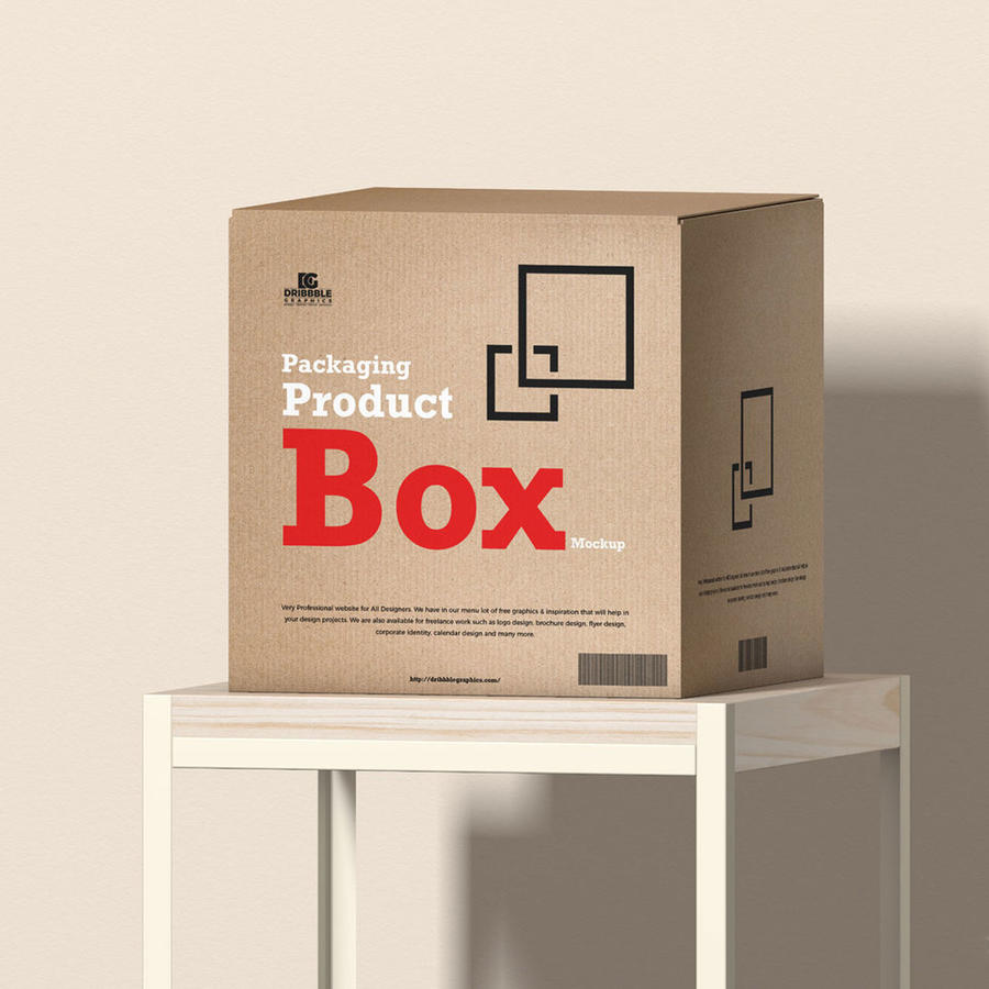 快递包装纸盒样机psd分层设计素材包装盒盒子psd分层设计素材