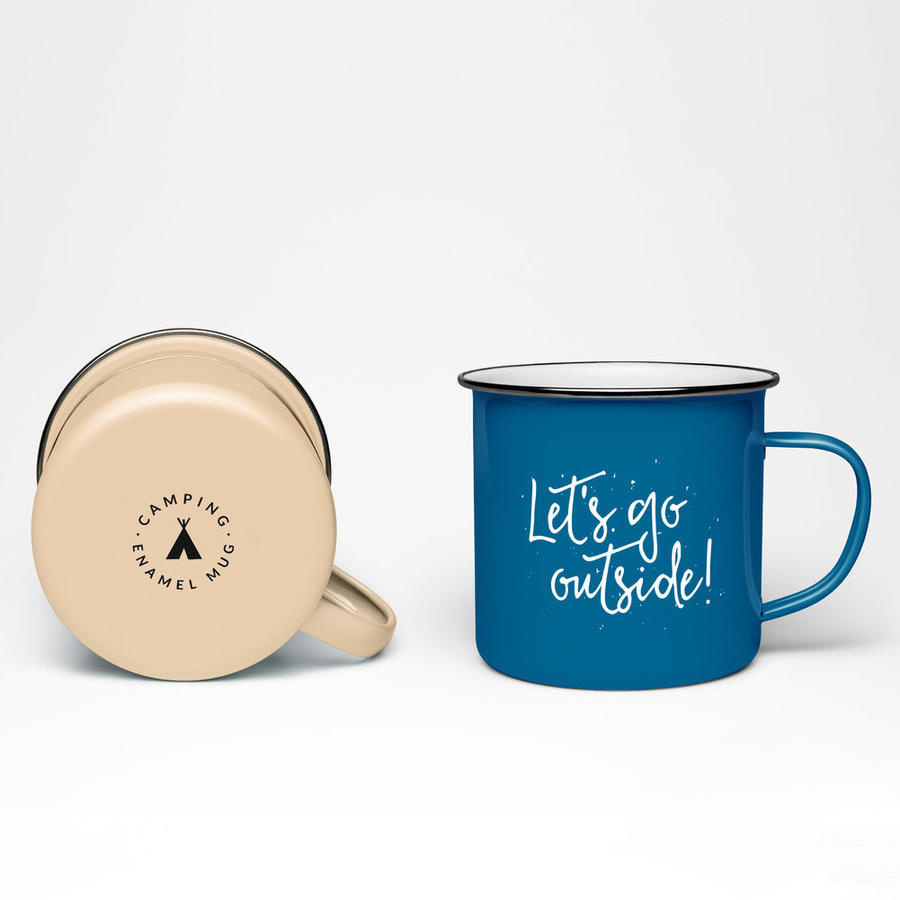 搪瓷杯水杯样机