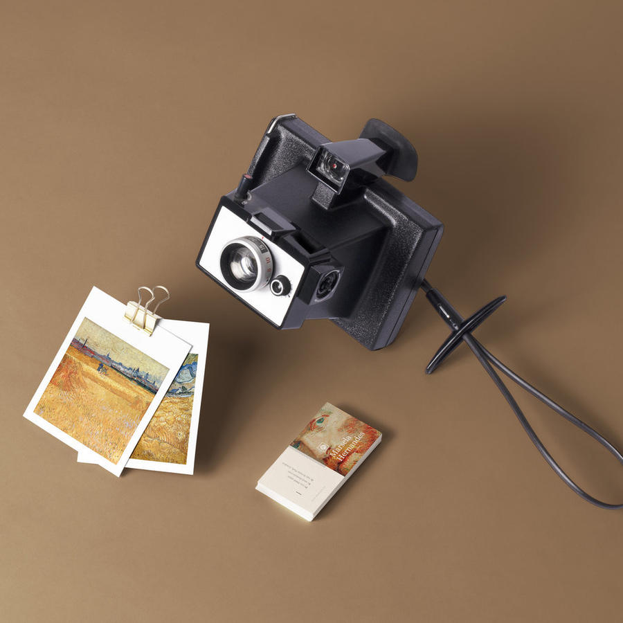 美术艺术展览馆拍立得照片样机样机