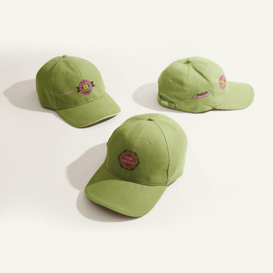 运动棒球帽子样机