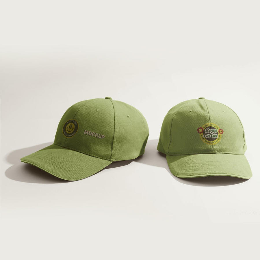 运动棒球帽子样机